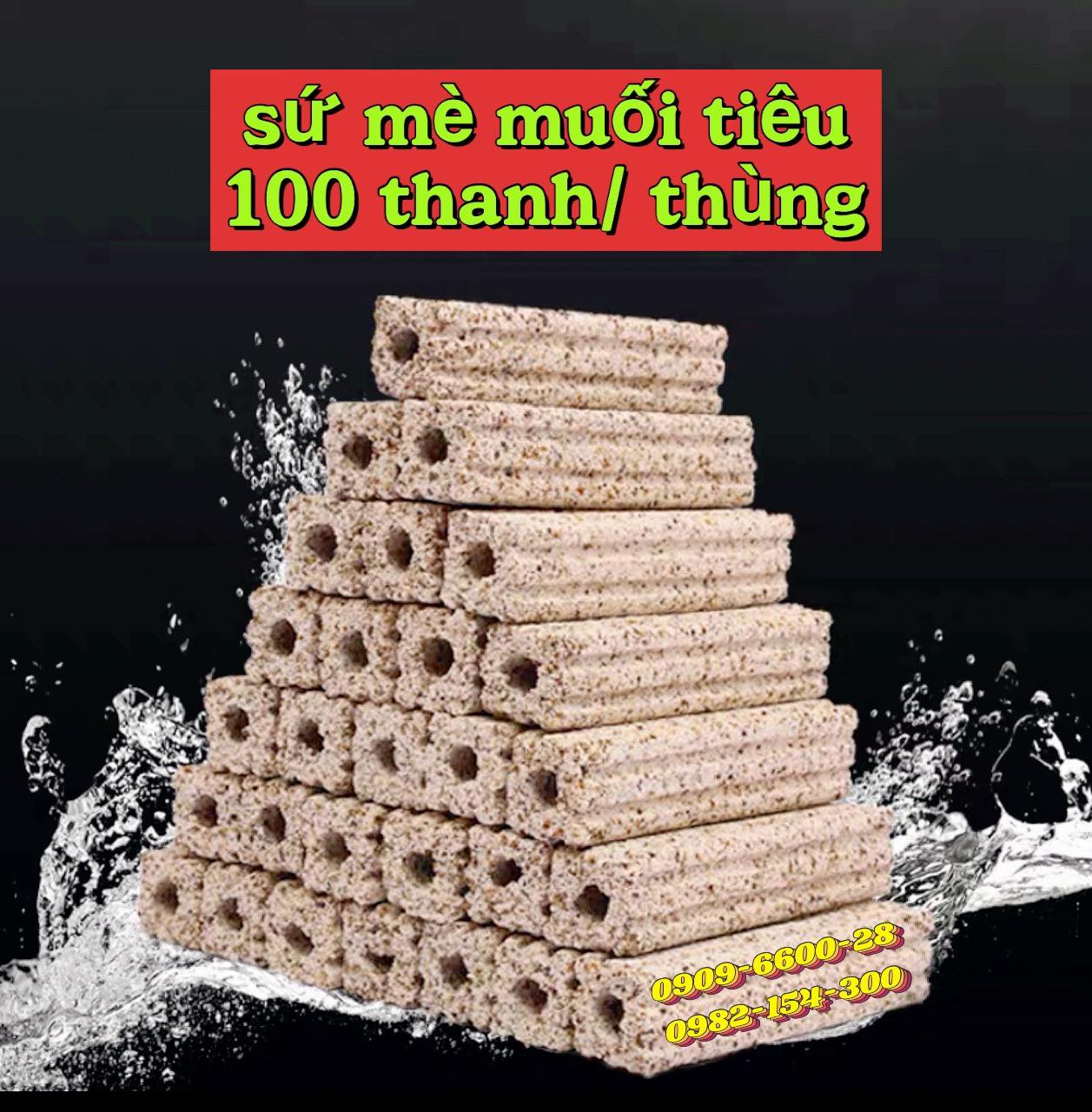 Sứ thanh muối tiêu _ Sứ mè, sứ thanh lọc nước tốt