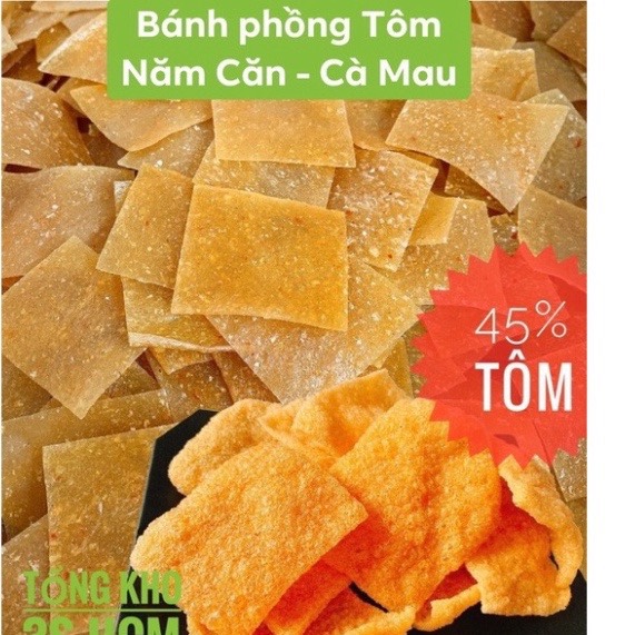 Bánh phồng tôm năm căn đăc sản cà mau túi 500gr