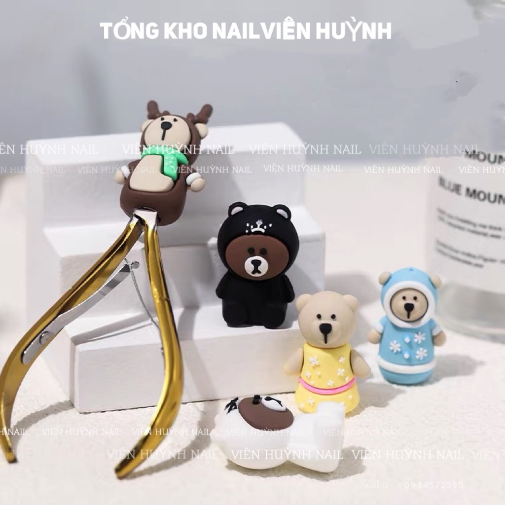Bọc mũi kềm nail hình thú , nắp đậy bảo vệ mũi kềm