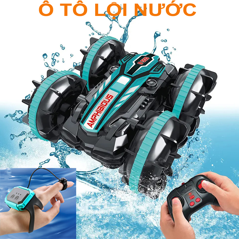[XE LỘI NƯỚC] Xe Ô Tô Điều Khiển Từ Xa 🚖🚔ô tô Đồ Chơi Lội Nước và Chạy Trên Cạn Cực Ngầu Cho Bé