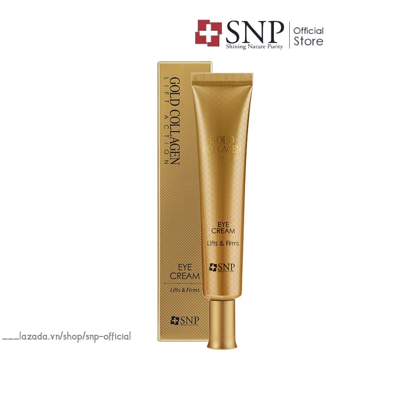 Kem mắt nâng cơ gold collagen tăng độ đàn hồi xoá nhăn duy trì vùng da mắt luôn căng mịn sáng khoẻ