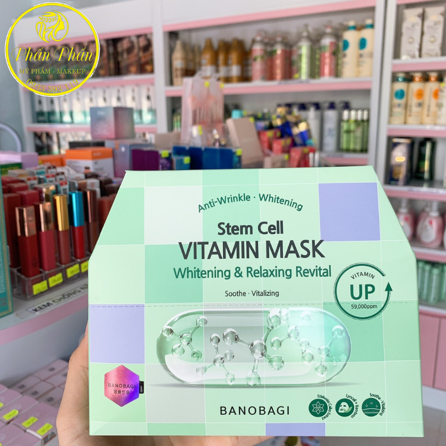 Mặt Nạ Giấy Dưỡng Ẩm Trắng Da Banobagi Stem Cell Vitamin Mask 30ml