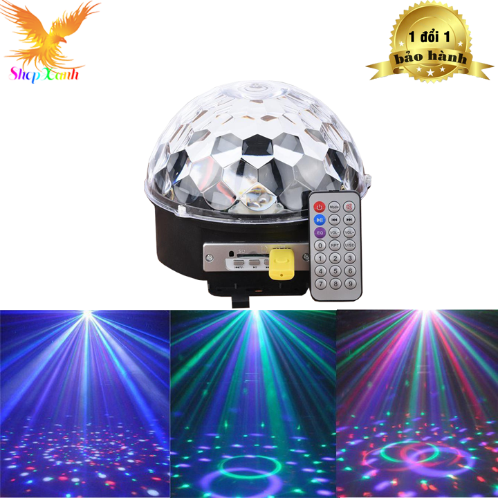[HCM] Đèn LED sân khấu, bar, vũ trường chớp 7 màu, hiệu ứng nhấp nháy xoay theo nhạc có remote điều khiển_SHOPXANH PRO