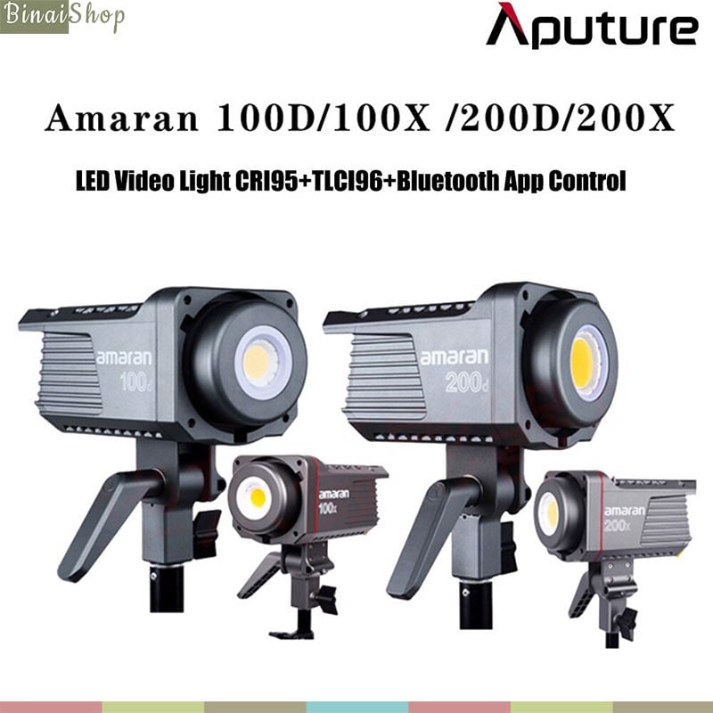 Aputure Amaran 100D 200D 100X 200X - Đèn LED Studio Nhiệt Độ Màu 2700-6500K