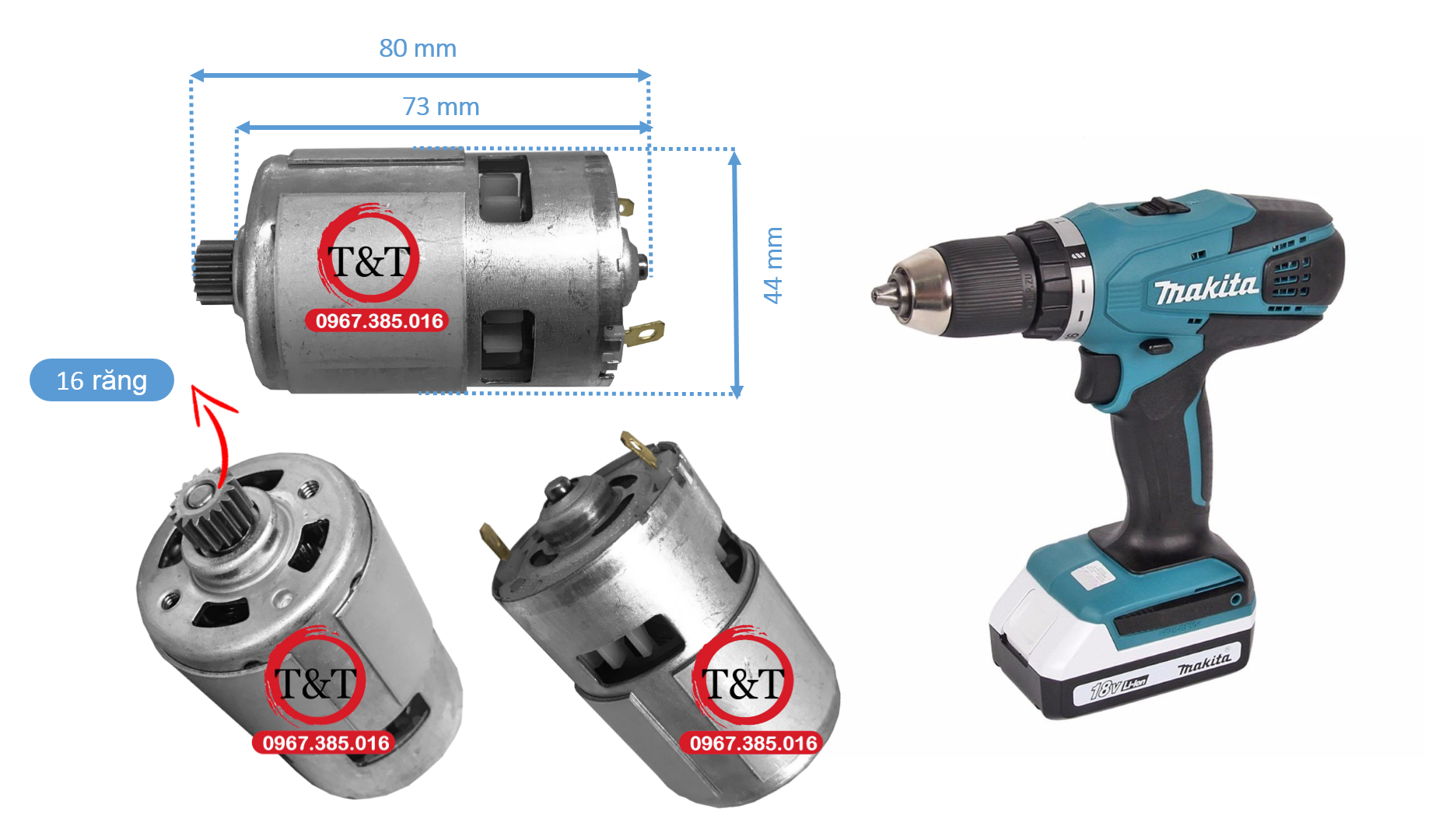 [HCM]Motor khoan pin 775 xài than