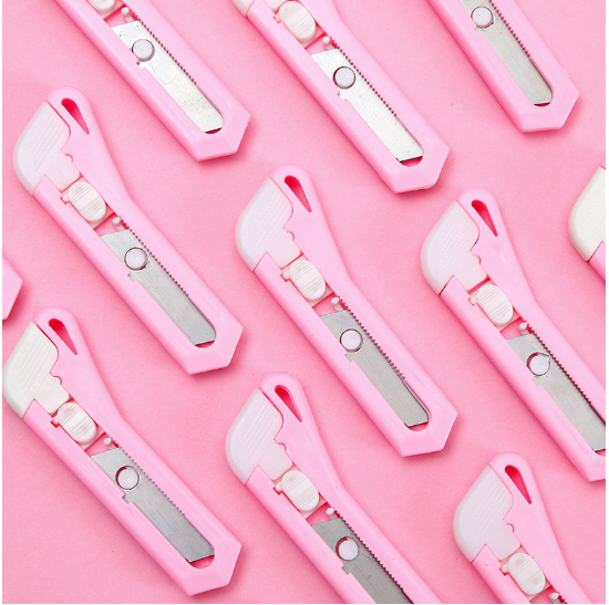 Dao dọc dấy mini màu hồng ,đồ dùng học sinh