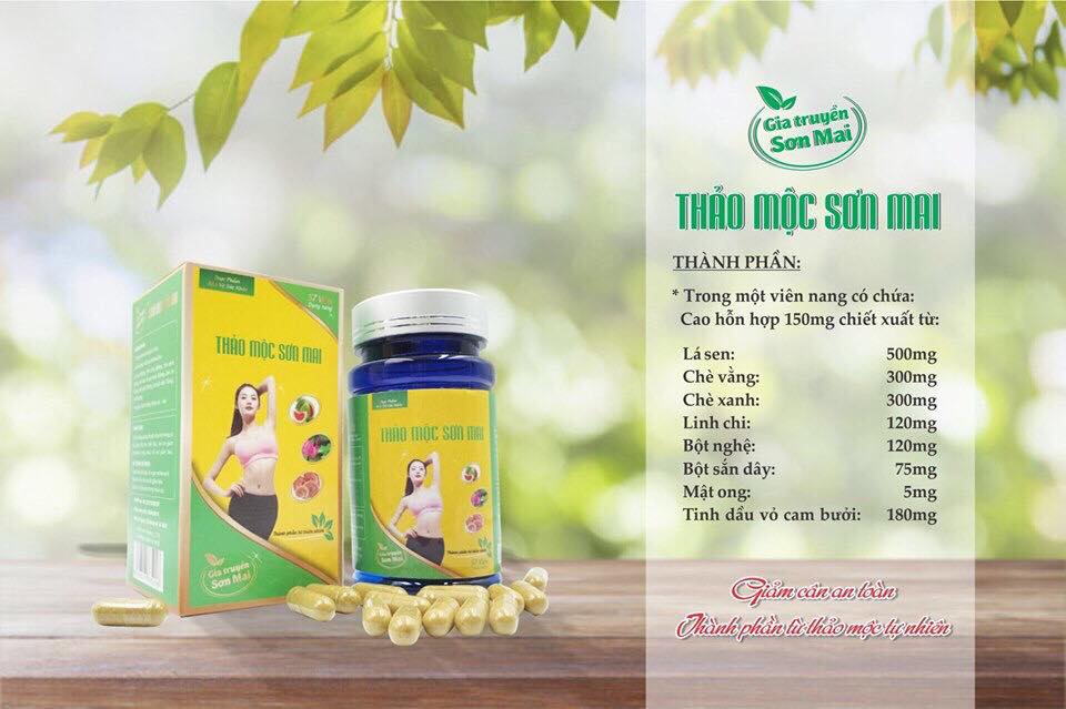 Thảo dược giảm cân sơn mai giảm 5-9kg