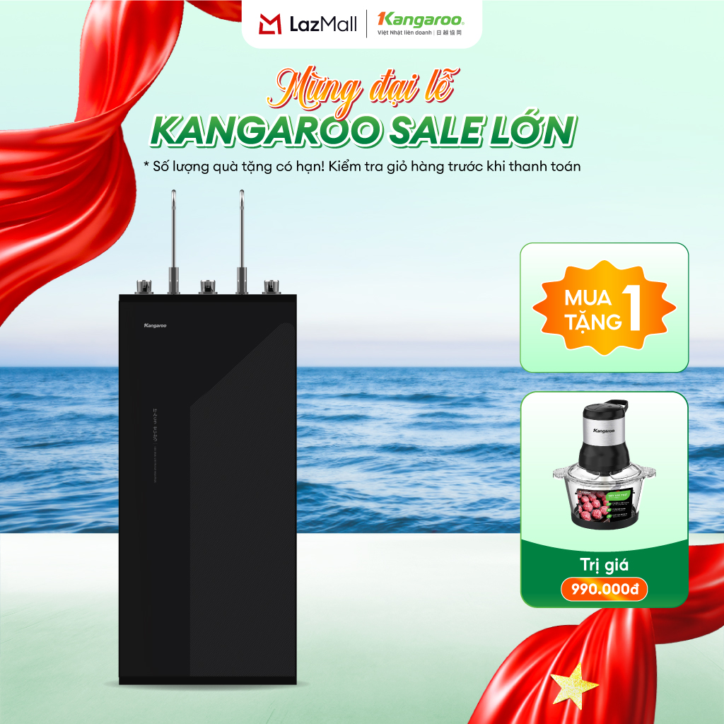 [LẮP ĐẶT MIỄN PHÍ] Máy lọc nước nóng lạnh Kangaroo KG10A17 - Hydrogen 10 Lõi Lọc