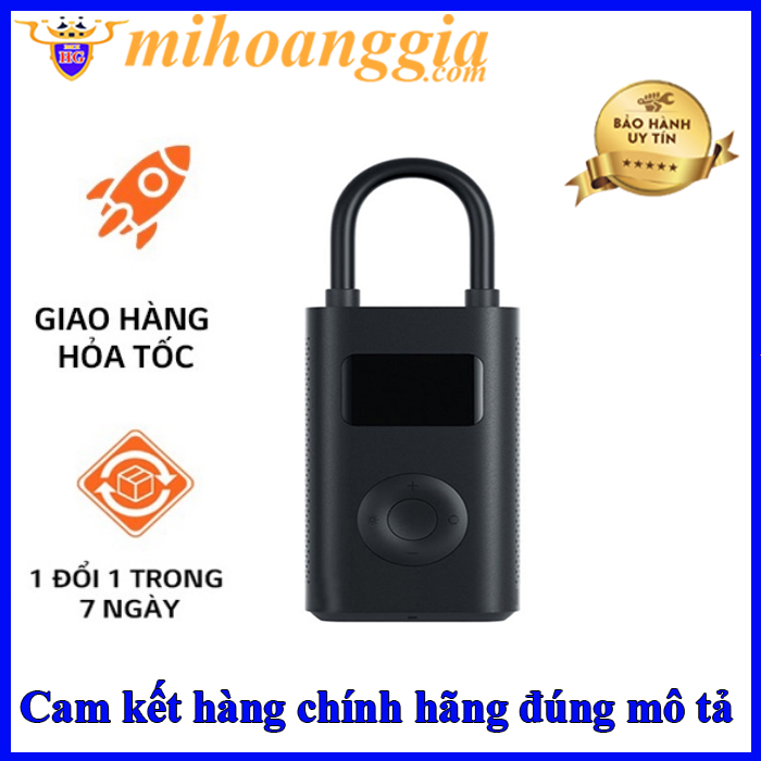 Máy bơm điện tử đa năng xiaomi portable electric air compressor | Bơm điện tử cầm tay xiaomi - mihoanggia