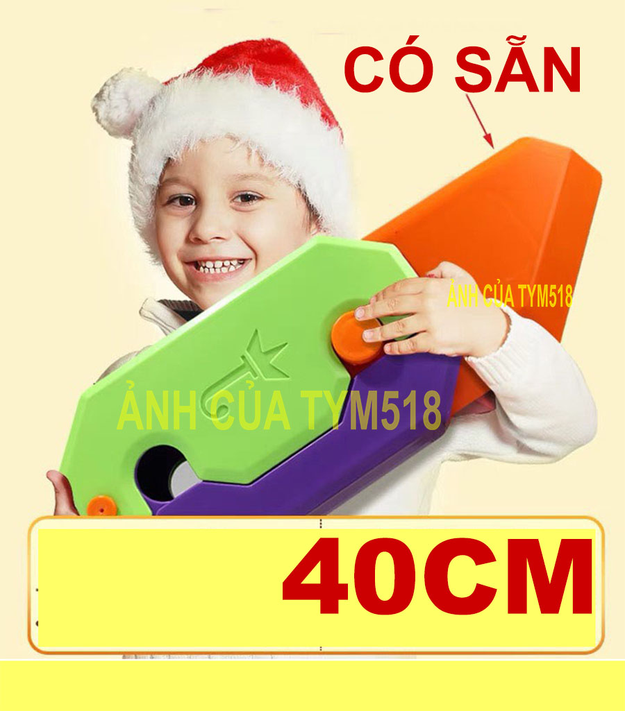 Dao cà rốt khổng lồ 40cm Đồ chơi dao cà rốt trọng lực 3d Đồ chơi hoạt hình sinh động
