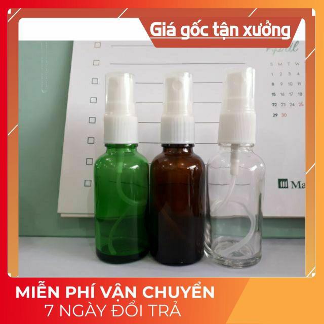 Chai Xịt Phun Sương Thủy Tinh 15Ml/20Ml/30Ml - Chai Lọ Thủy Tinh - Chai Lọ Mỹ Phẩm - Chai Chiết Nước Hoa