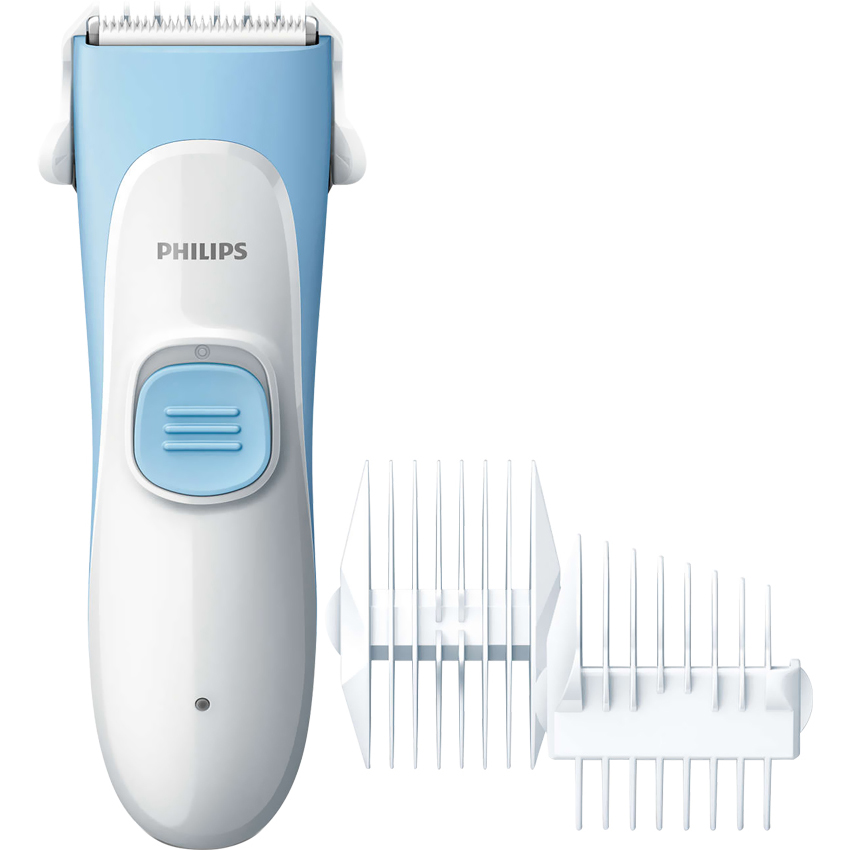Máy Cắt Tỉa Tóc Cho Bé Sơ Sinh Philips HC1055 (Tông Đơ 3 Đầu Đi Kèm, Sạc Pin, Vận Hành Êm) - Hàng Phân Phối Chính Hãng - Bảo Hành 24 Tháng Toàn Quốc