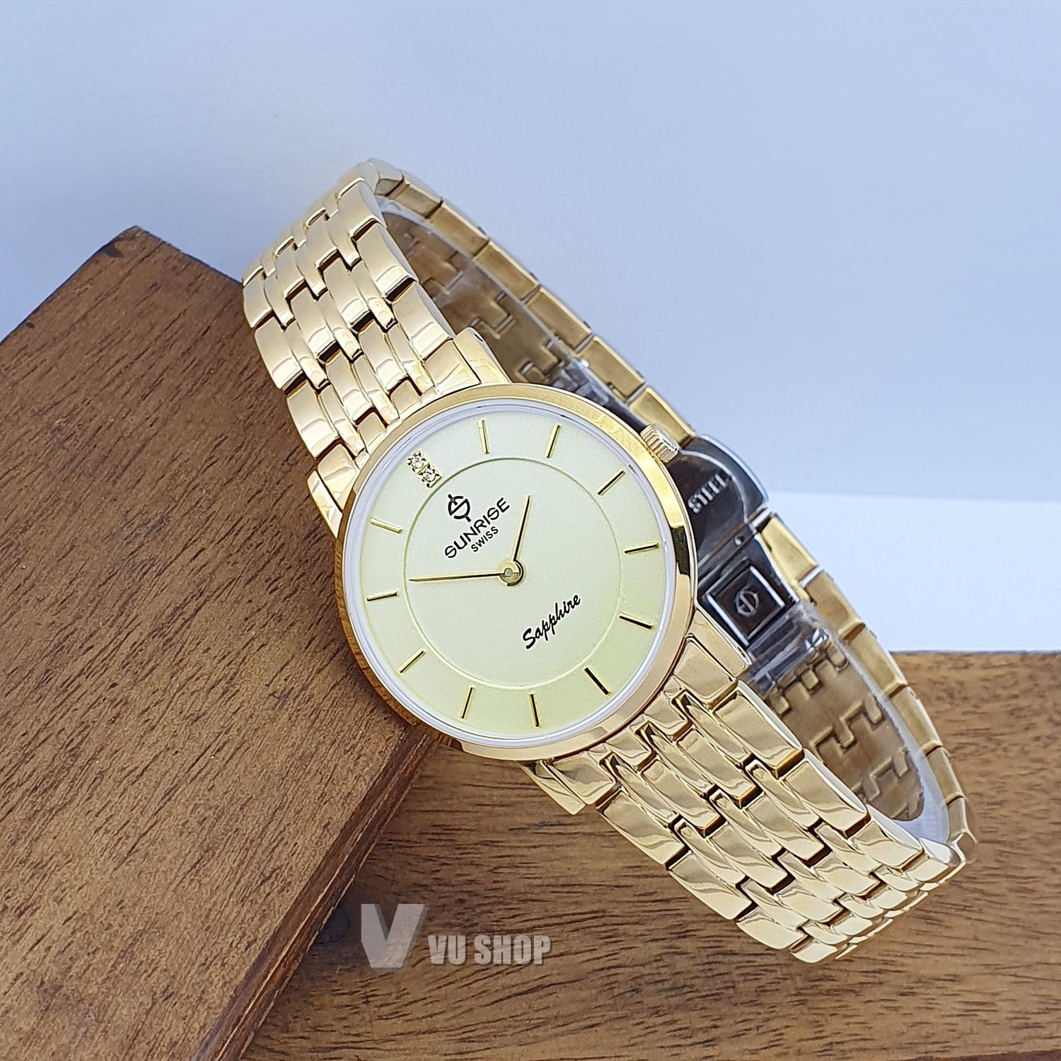 [HCM]Đồng hồ nữ SUNRISE DL737SWB - Siêu mỏng
