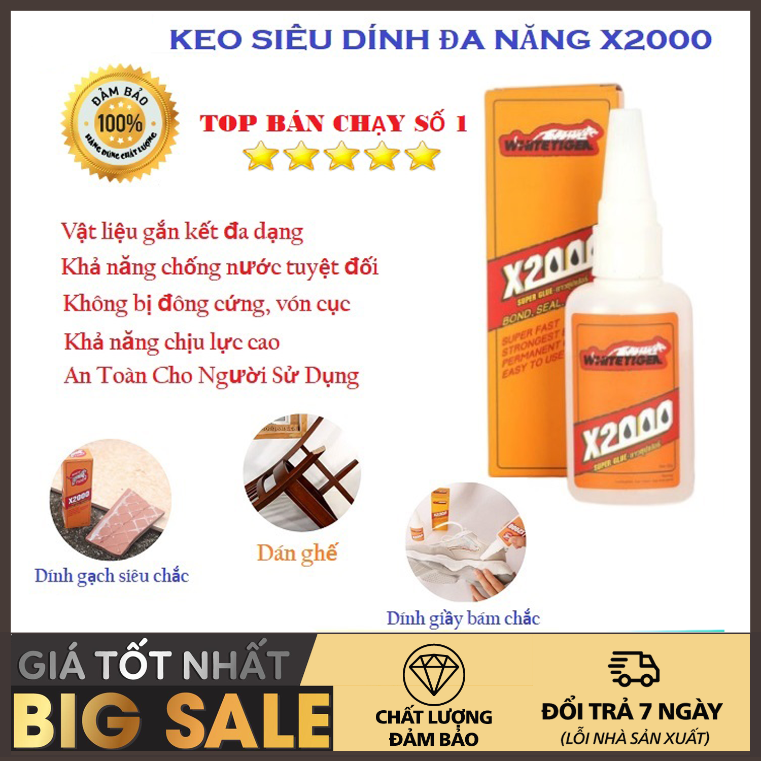 Keo nước x2000, Keo dán đa năng X2000, Keo dính Keo dán tất cả các vật liệu trong nhà Dán tất cả các vật liệu bằng sắt, gỗ, thủy tinh, sành sứ- Keo vá tường, vá trám vết nứt