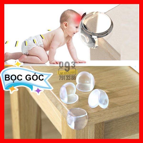 Combo 4 cao su bịt chụp góc cạnh bàn bọc cạnh bàn,bịt góc chống va đập silicon
