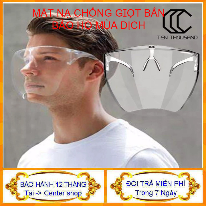 Mặt Nạ Bảo Hộ Y Tế Chống Dịch, Chống Giọt Bắn, Bụi Gọng Kính Trong Suốt,Tấm Che Mặt, Face Shield Mạng Che Mặt Y Tế Chống Đọng Hơi Sương, Hàng Xuất Khẩu Giá Siêu Rẻ.