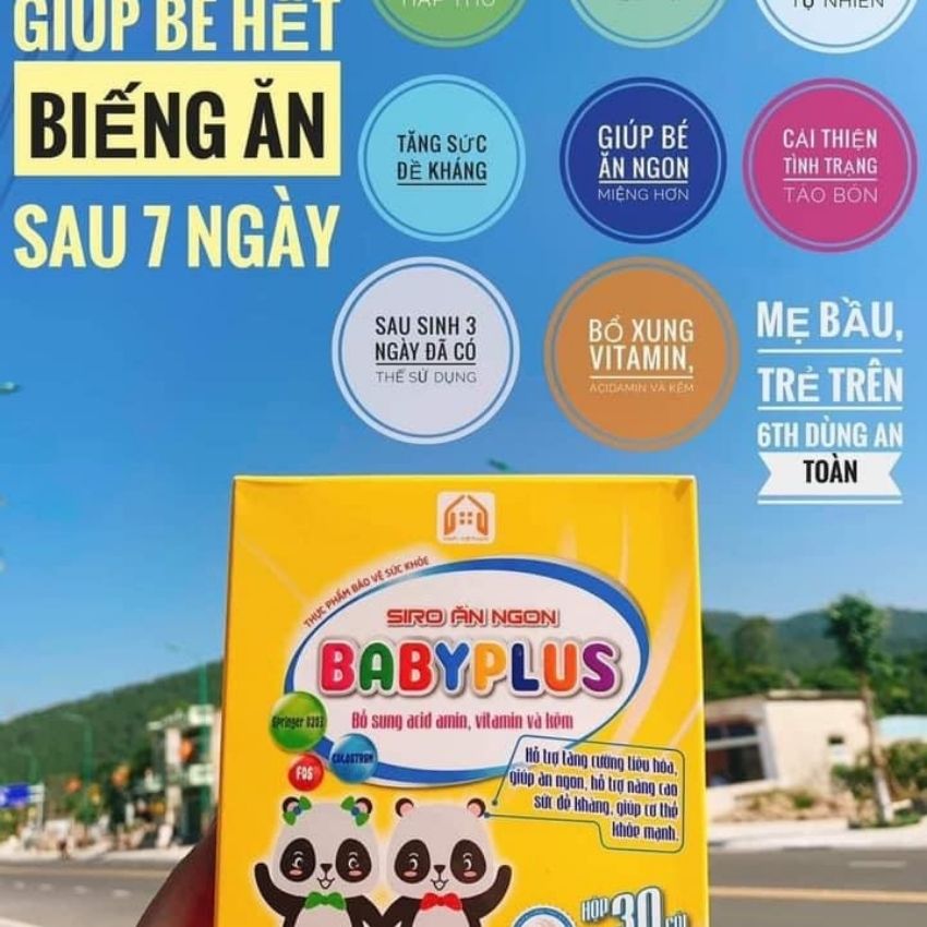 [CHÍNH HÃNG] SIRO ĂN NGON BABYPLUS - 100% HẾT BIẾNG ĂN-HẾT TÁO BÓN - TĂNG CÂN TỰ NHIÊN- TĂNG SỨC ĐỀ KHÁNG