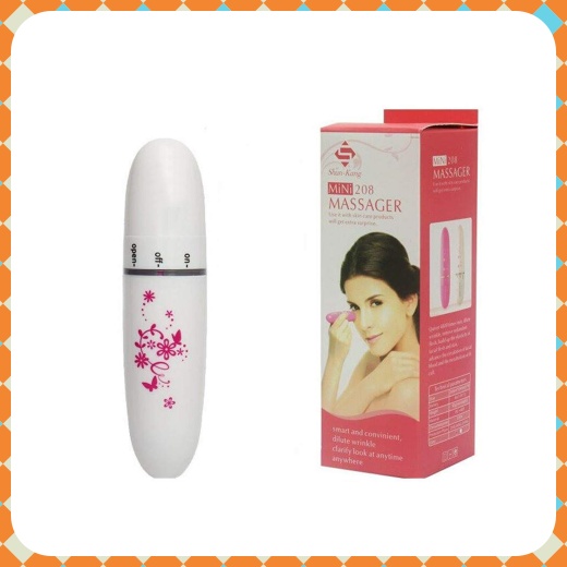 [HCM]Máy Massage mắt mini cầm tay 308 (Khuyến Mãi Kèm 1 Móc Khoá) - Electric Mini Vibrations Pouch Eye Massage Pen (Bút Massage mini cầm tay máy mát xa mắt mini)