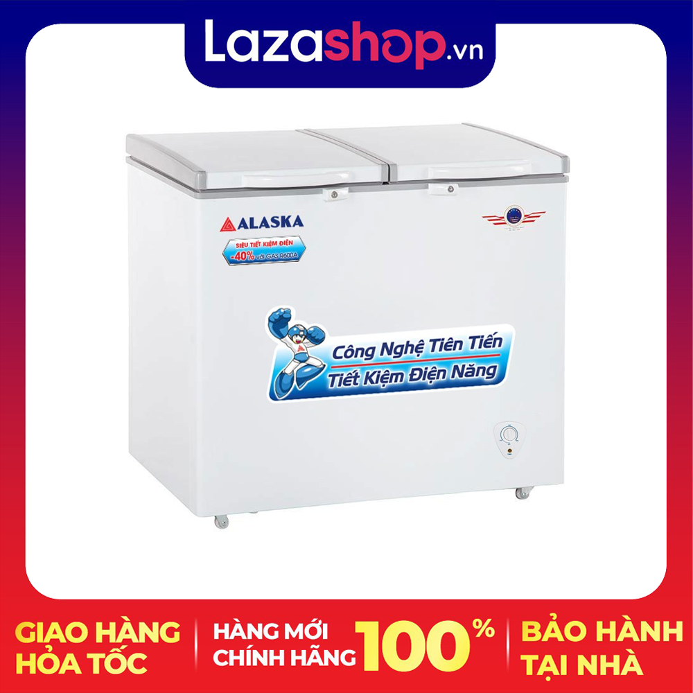 Tủ đông mát Alaska 205 lít BCD-3068N - Dung tích 250 lít - Công suất 120 W