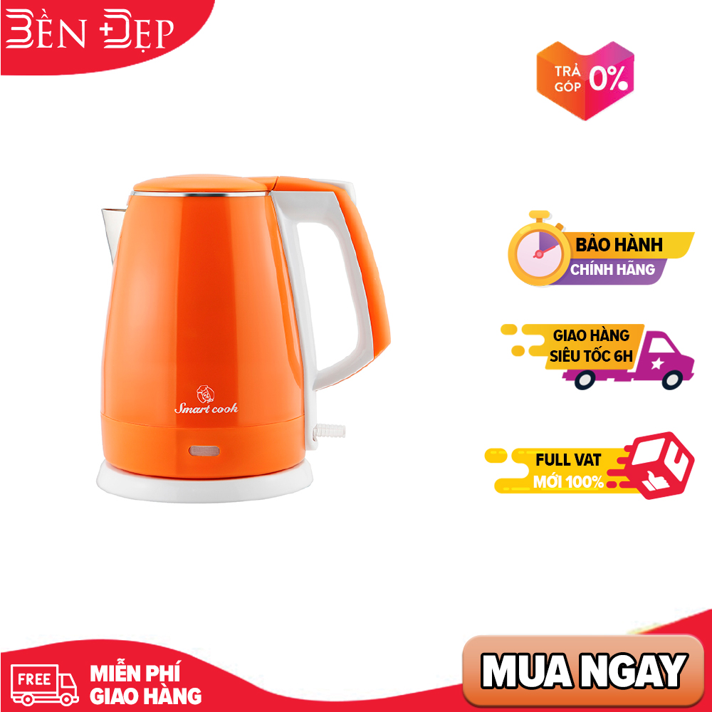 Ấm đun siêu tốc cao cấp Elmich Smartcook 1.8L KES-3866 bảo hành 12 tháng chính hãng