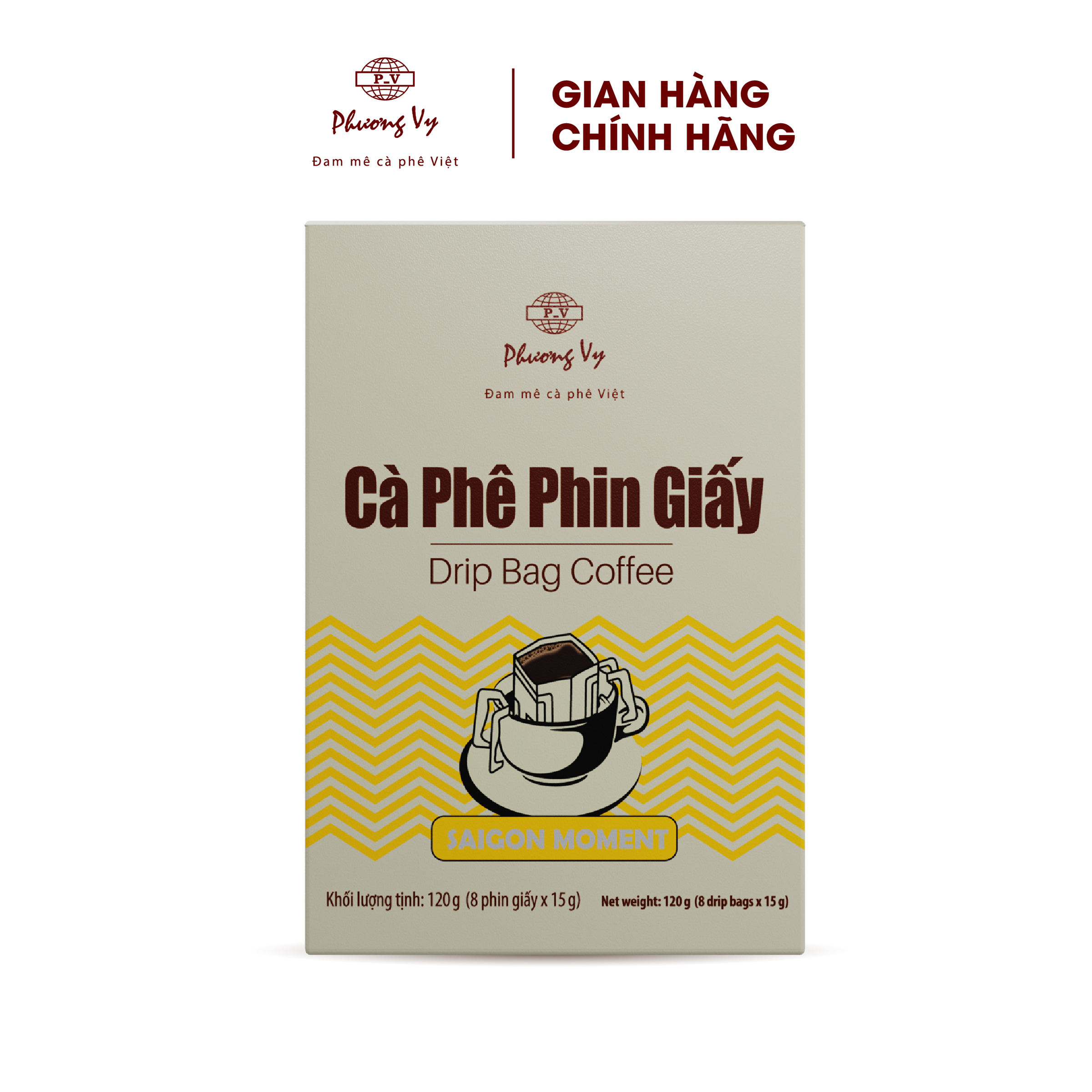 Cà Phê Phin Giấy PV Fine Coffee, cà phê tiện lợi thích hợp cho văn phòng và du lịch, Phương Vy Coffee