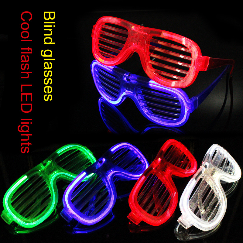 Blind Led Glowing Glasses Prom Kính huỳnh quang Ánh sáng lạnh Ktv Bar Sự kiện cung cấp DEMONPUOU