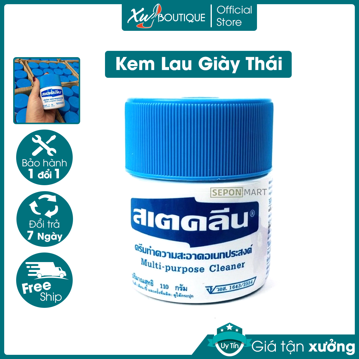 Kem Lau Giày Dép, Túi Xách Đa Năng Thái Multi Purpose Cleaner