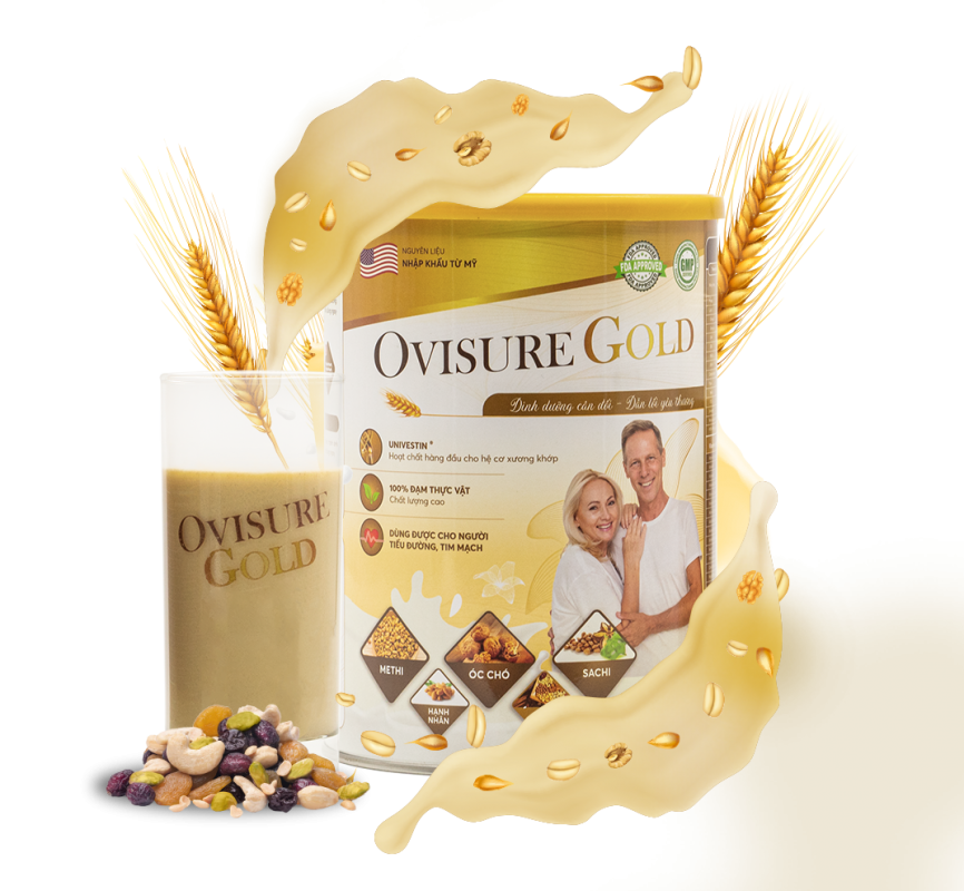 Sữa Ovisure gold sữa hạt xương khớp Ovisure gold 650gr hàng chính hãng