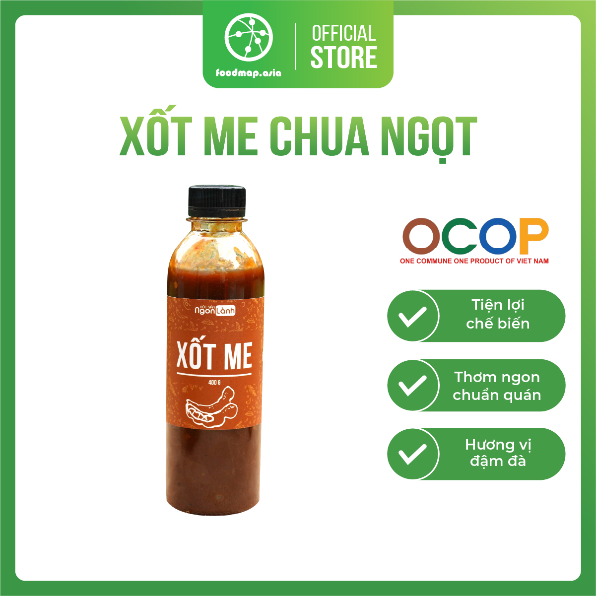Xốt Me Chua Ngọt - Chai 400g - Đặc Sản Ngon Lành