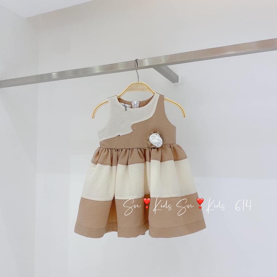 Váy đũi xốp 2022 cho bé gái 10-35kg (siêu xinh,siêu mát ngày hè)