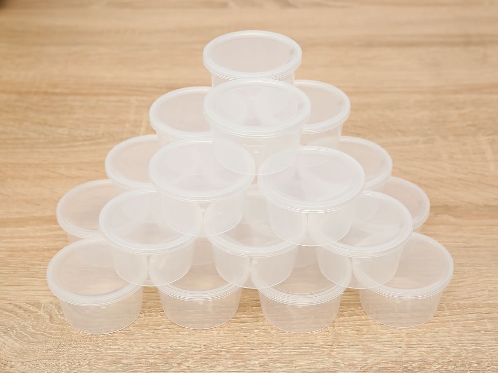 Lốc 50 Hộp Nhựa Làm Bánh Flan, Rau Câu