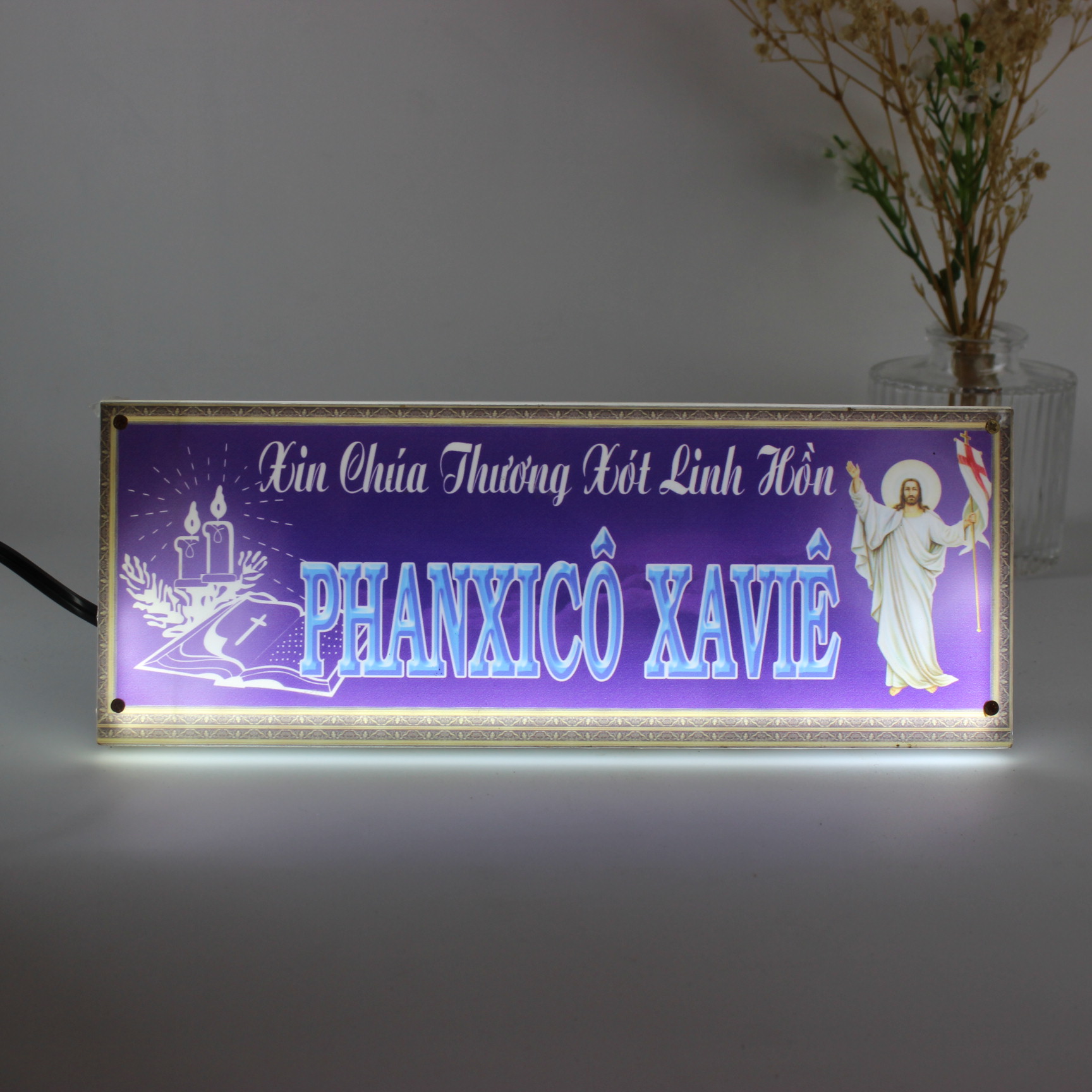 Bảng mica led cầu linh hồn