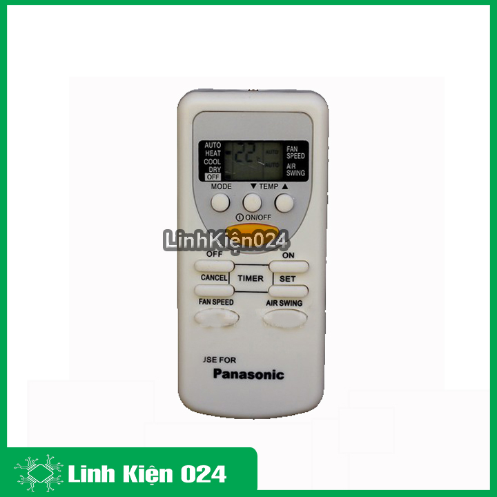 Điều khiển điều hòa panasonic loại 10 nút nhấn - bh 1 tháng