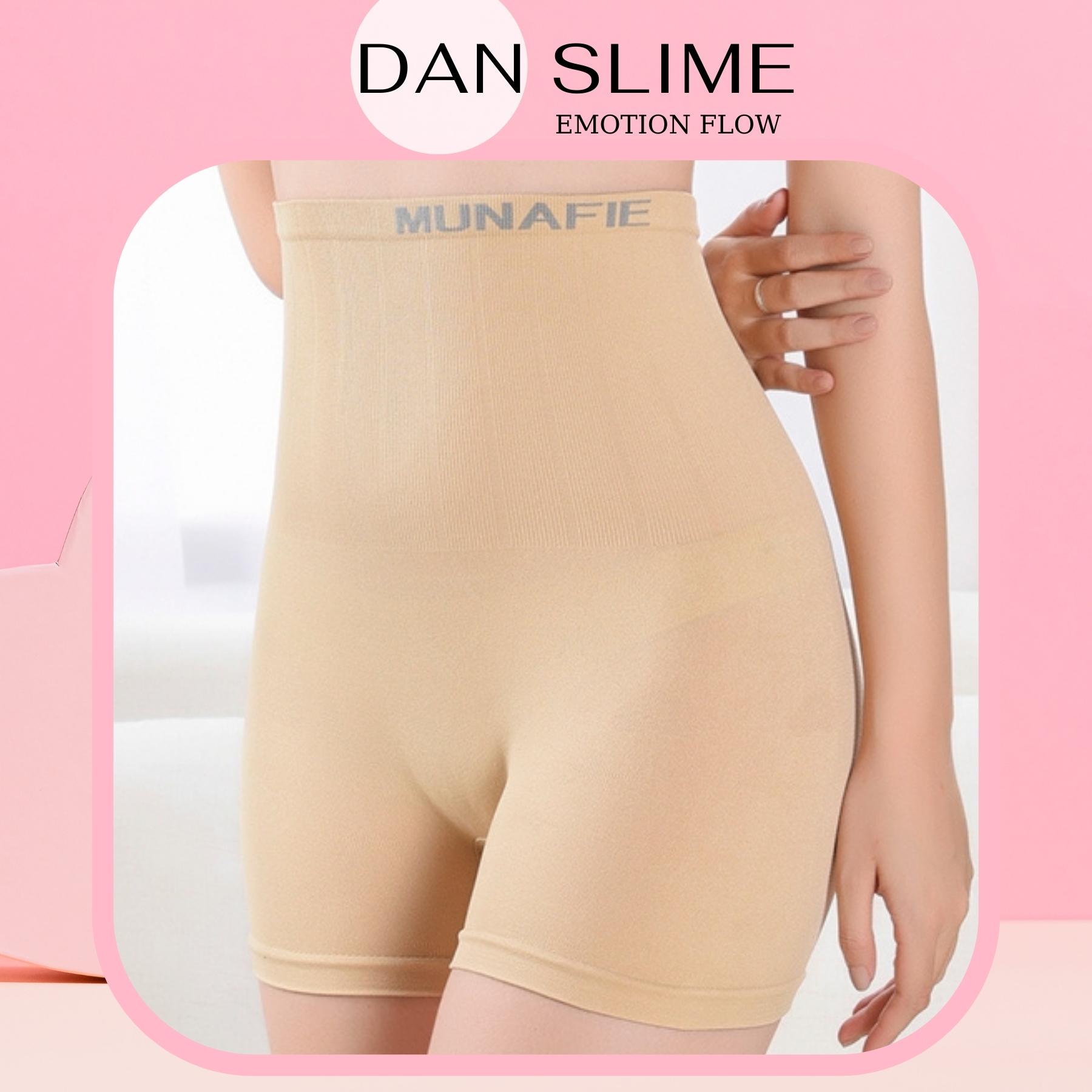 Quần Lót Gen Nịt Bụng Định Hình Munafie cao cấp Nhật Bản (Dạng Đùi) - Chất Vải Mềm Co Giãn 4 Chiều Chất liệu: cotton spandex Màu sắc: Đen Da Nội Y CAO CẤP DANSLIME
