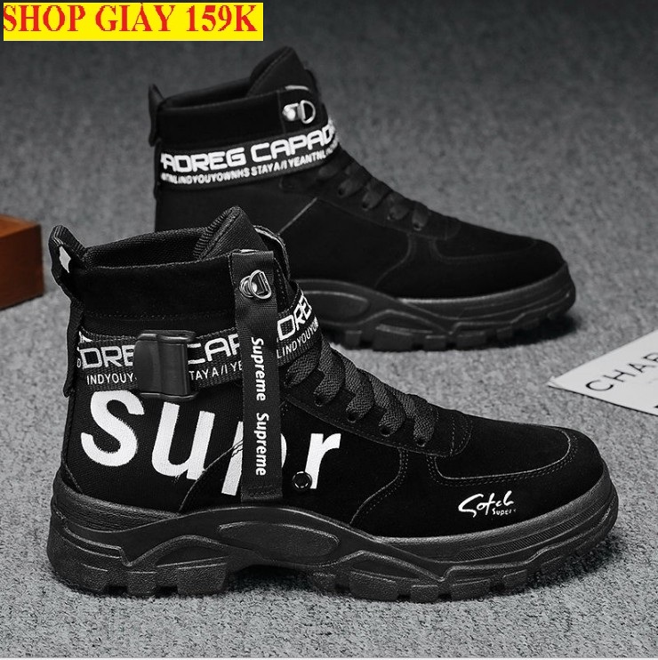 Giày bốt cao cổ nam mẫu mới cực ngầu VG375 thích hợp đi chơi đám cưới đi học-Vua Giày chuyên giàysneaker thể thao giày công sở