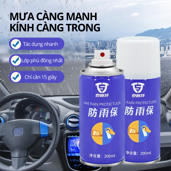 Bình xịt kính xe ô tô chống thấm nước