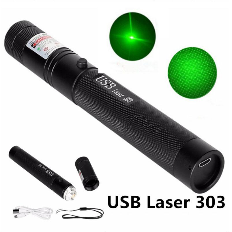 Đèn bút laser tia xanh chân sạc USB cao cấp