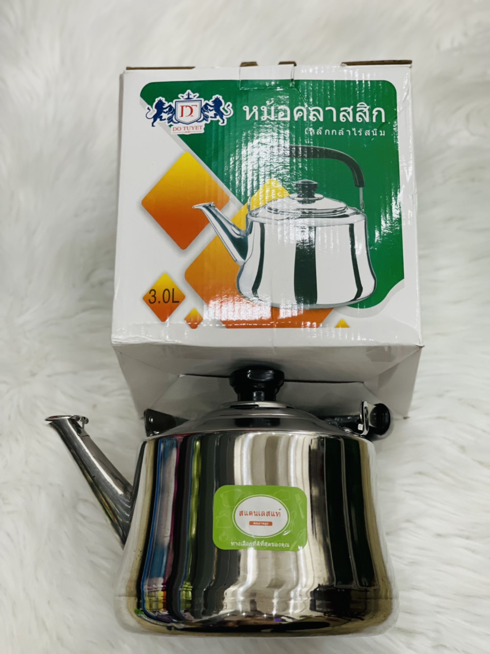 Ấm đun nước inox thái lan bền dày nhiều size 2l,3l,4l,5l