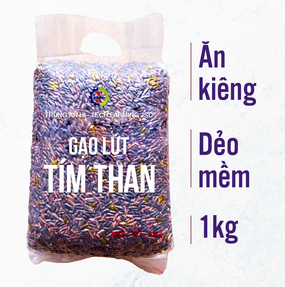 Gạo Lứt Tím Than - Dẻo Mềm 1kg