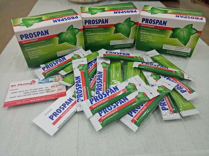 SIRO HO PROSPAN DẠNG GÓI 5ML  HỘP 21 GÓI ĐỨC