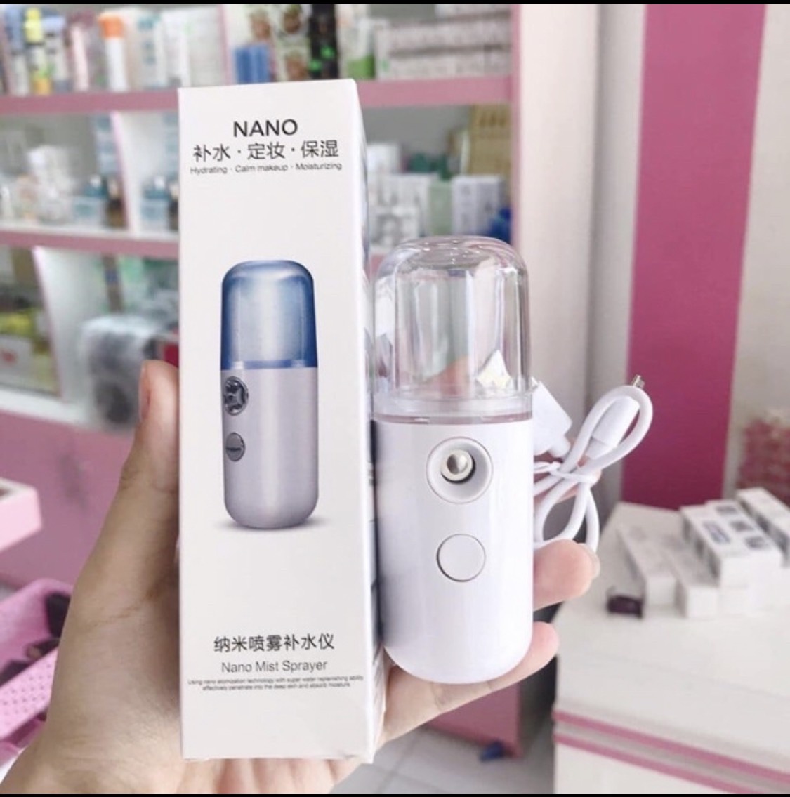 Máy Xịt Khoáng Phun Sương Nano Mini Cầm Tay