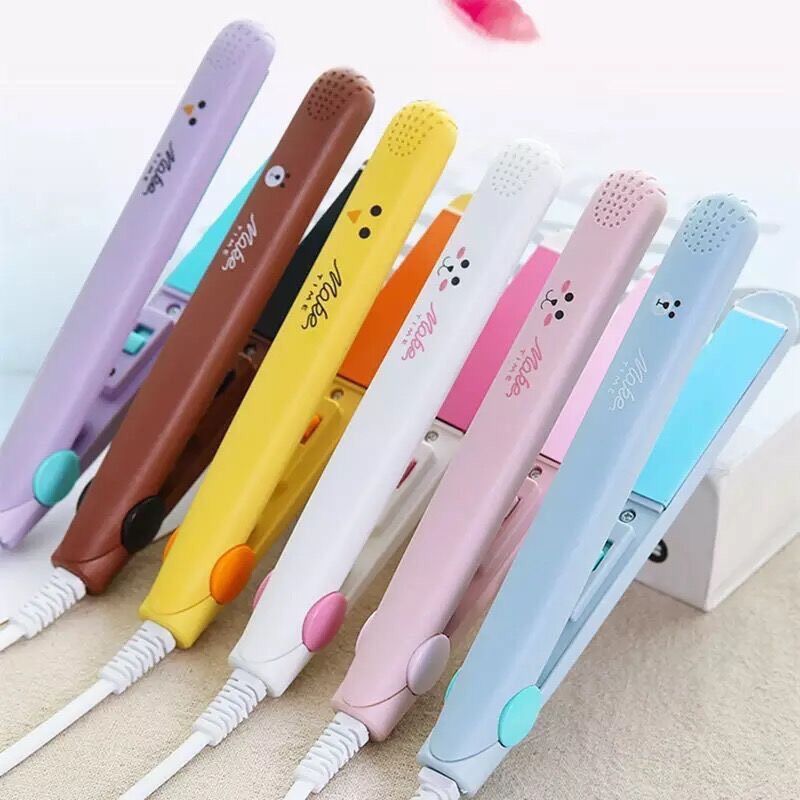 Máy duỗi tóc mini 2in1 ,Uốn tóc cute