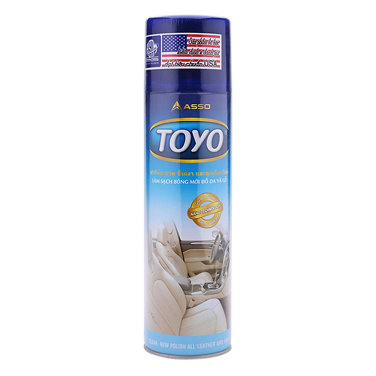 Chai xịt làm bóng đồ da và gỗ toyo