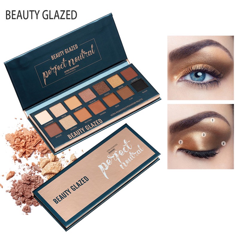 [HCM][ THANH LÝ ] Bảng phấn mắt BEAUTY GLAZED 14 ĐA NĂNG - Mỹ phẩm nội địa trung - Sasa.St