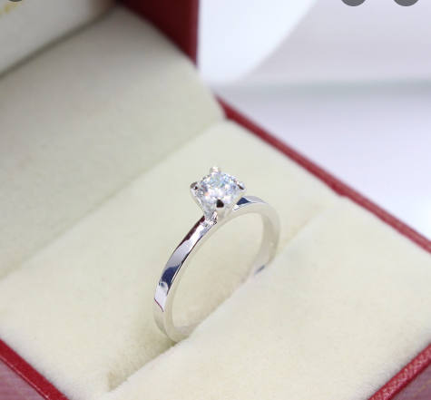 Nhẫn nữ bạc thật 100% giá rẻ đính đá - trang sức cao cấp