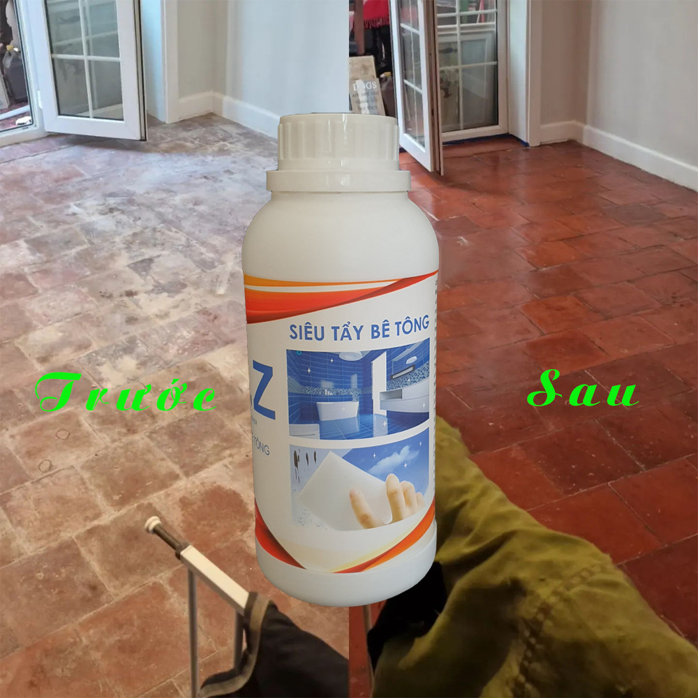 [HCM]Dung dịch tấy Vữa xi măng - Bê tông chai 1lit ( Mua 2 sản phẩm giảm 8% )