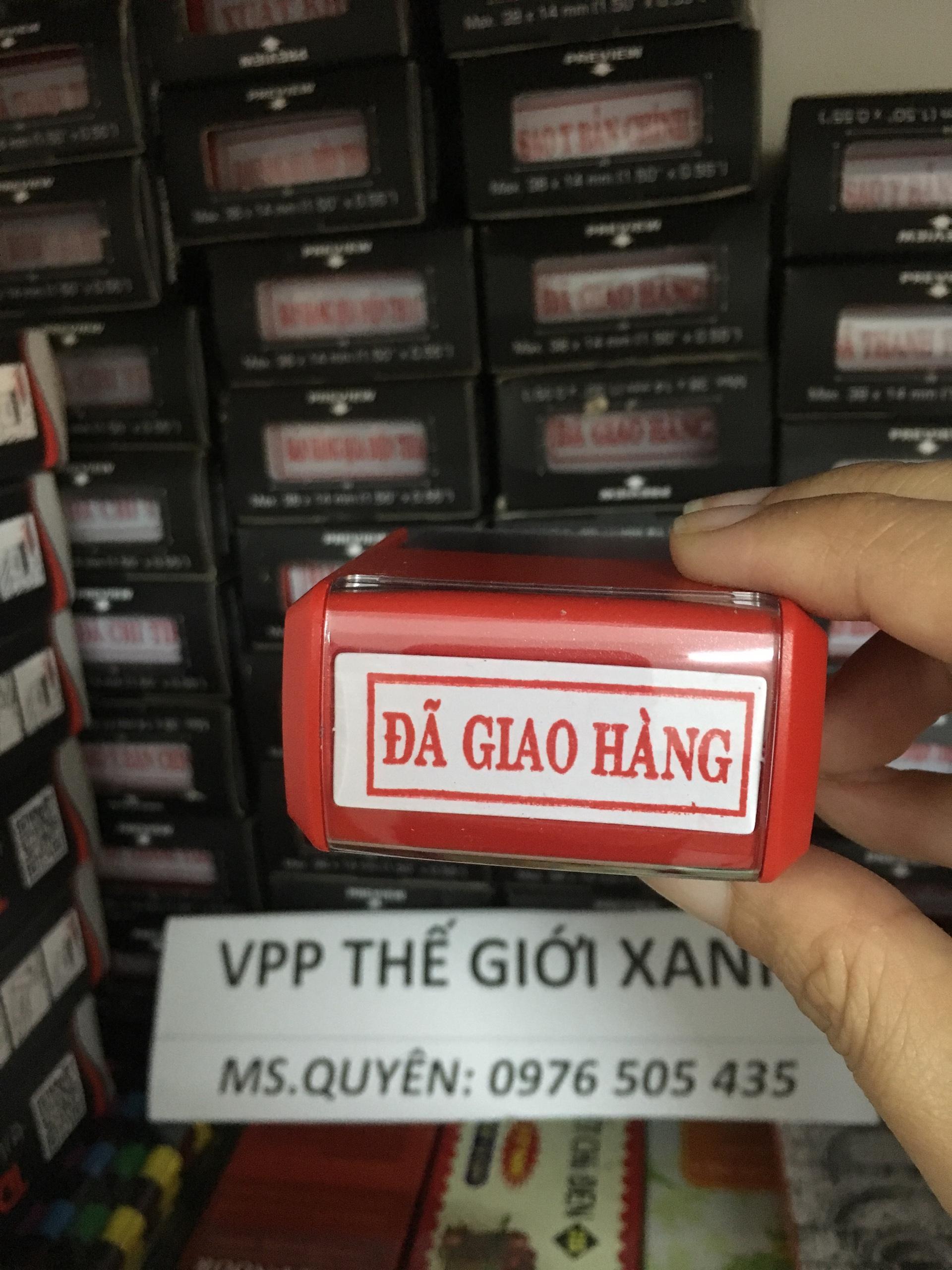 CON DẤU CÁC LOẠI (Dấu đã thu tiền, đã chi tiền, sao y bản chính, đã giao hàng,...........)