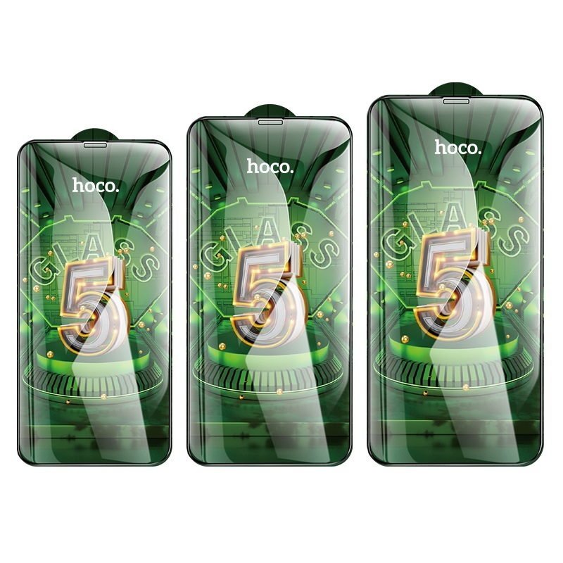 Kính cường lực 5d full màn hình hoco g12 cho iph từ x đến 15 pro max, chống trầy xước, bảo vệ mắt - phụ kiện 1986