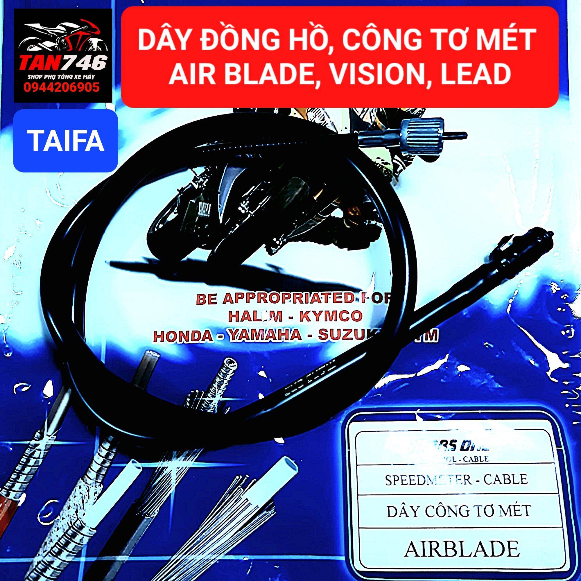 Dây công tơ mét, dây đồng hồ taifa, model air blade, vision, lead, và cho nhiều dòng xe khác của hãng honđa.