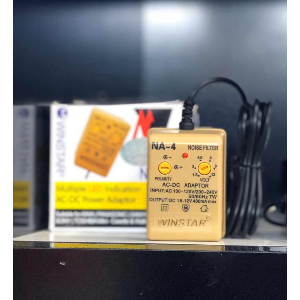 Sạc đa năng cho máy phun xăm Adapter Winstar NA-4 / NA-3 / NA-2, Cục sạc Adapter NA-2 chuyển đổi nguồn điện Máy xăm VN, máy xăm phổ thông - Ổn áp Na3 - Cục Nguồn Na2 - Bộ Chuyển Đổi Điện Winstar Na2